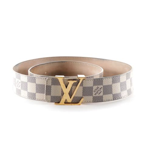 white damier louis vuitton belt|Louis Vuitton belt size 40.